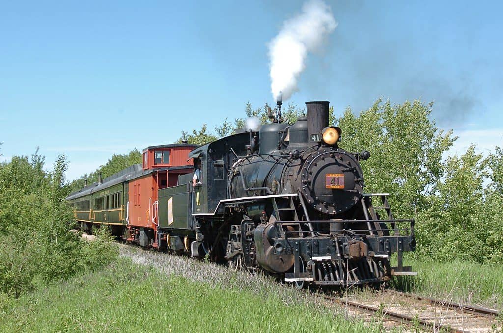 Alberta Prairie Railway train in action