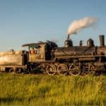 Alberta Prairie Railway train in action
