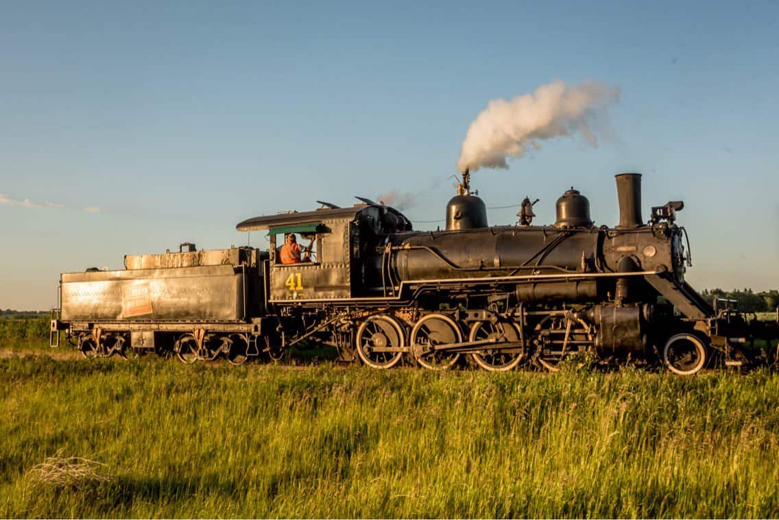 Alberta Prairie Railway train in action