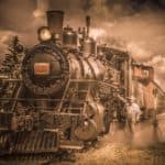 Alberta Prairie Railway Jim 41 with train