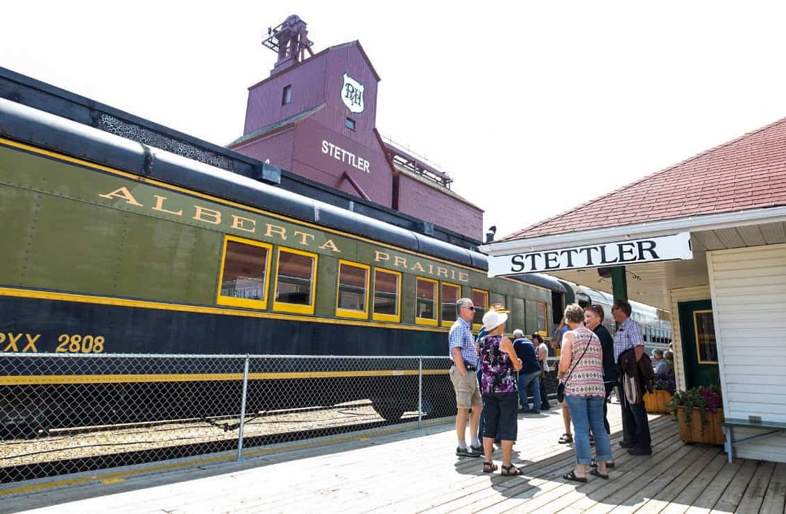 Guests at Stettler Station