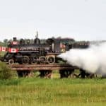 Canada Day celebrations on the Alberta Prairie Railway Train
